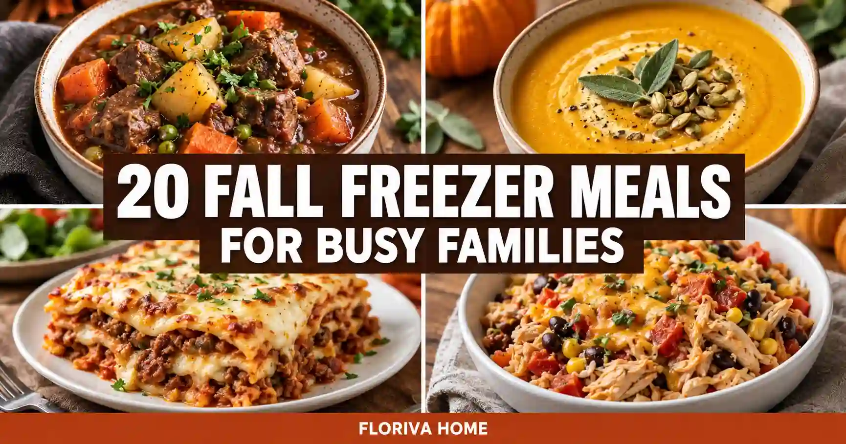 Fall Freezer Meals for Busy Families