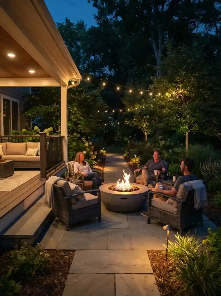 20. Fire Pit Seating Area