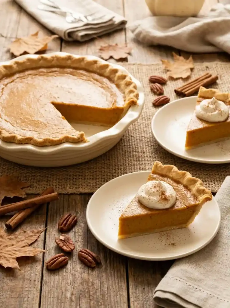 20. Pumpkin Pie With Homemade Cinnamon Whipped Cream
