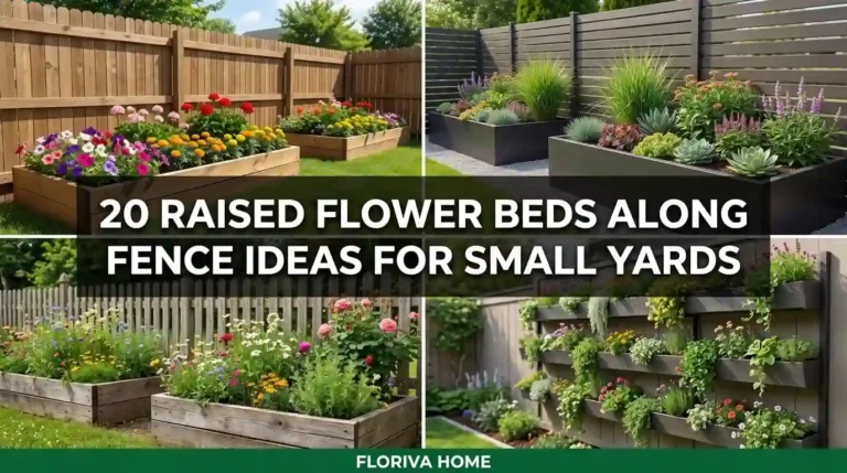 Raised Flower Beds Along Fence Ideas for Small Yards