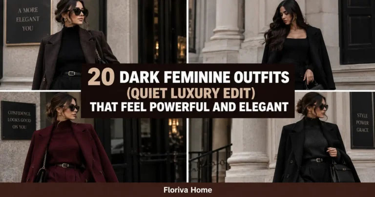 Dark Feminine Outfits (Quiet Luxury Edit) That Feel Powerful and Elegant