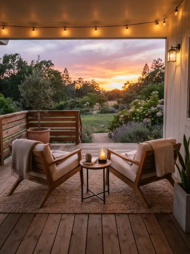 21. A Simple Sunset Lounge