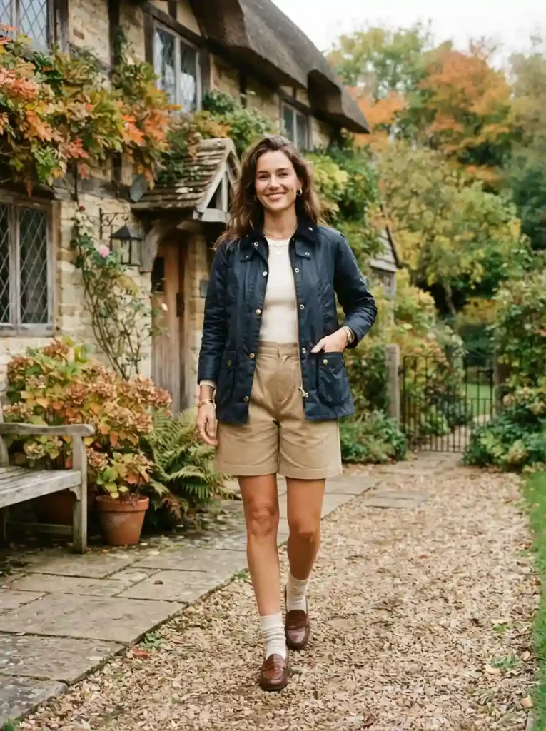21. Barn Jacket With Tailored Shorts