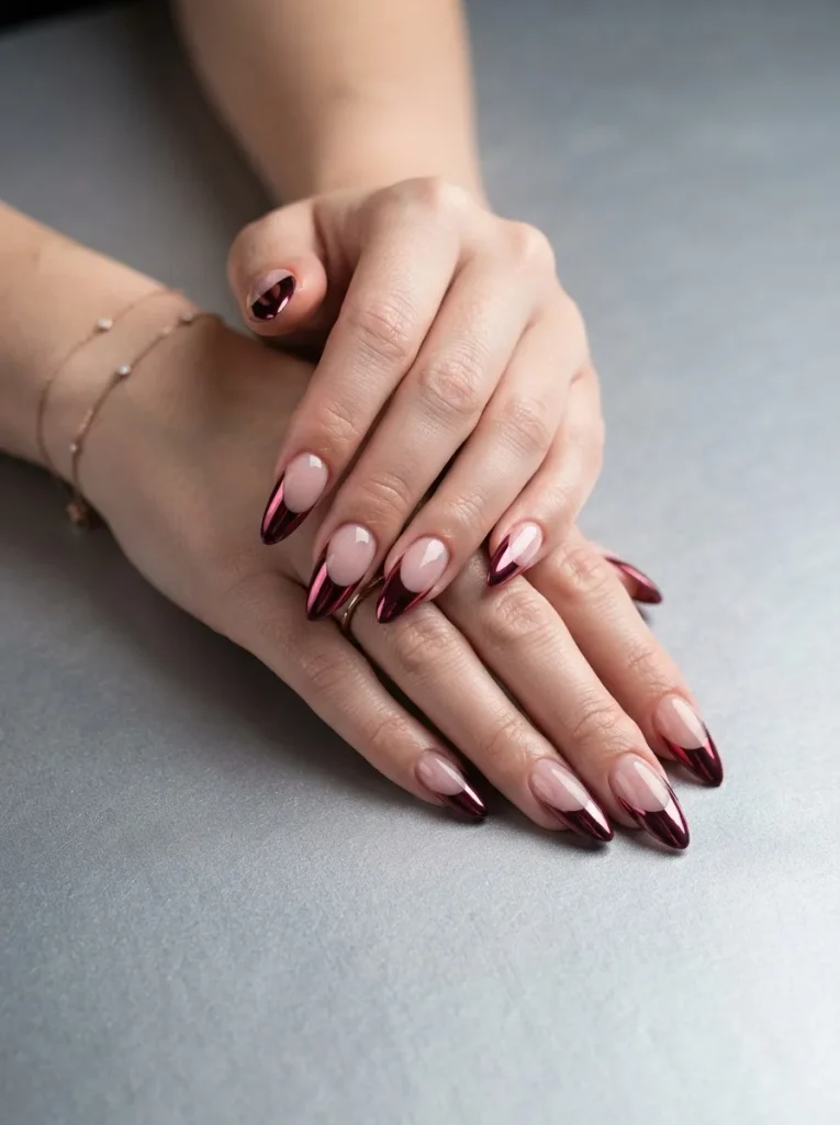 21. Burgundy Chrome French