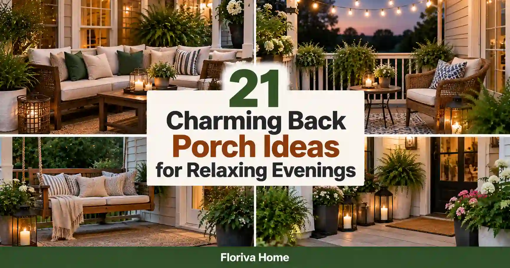 Charming Back Porch Ideas for Relaxing Evenings