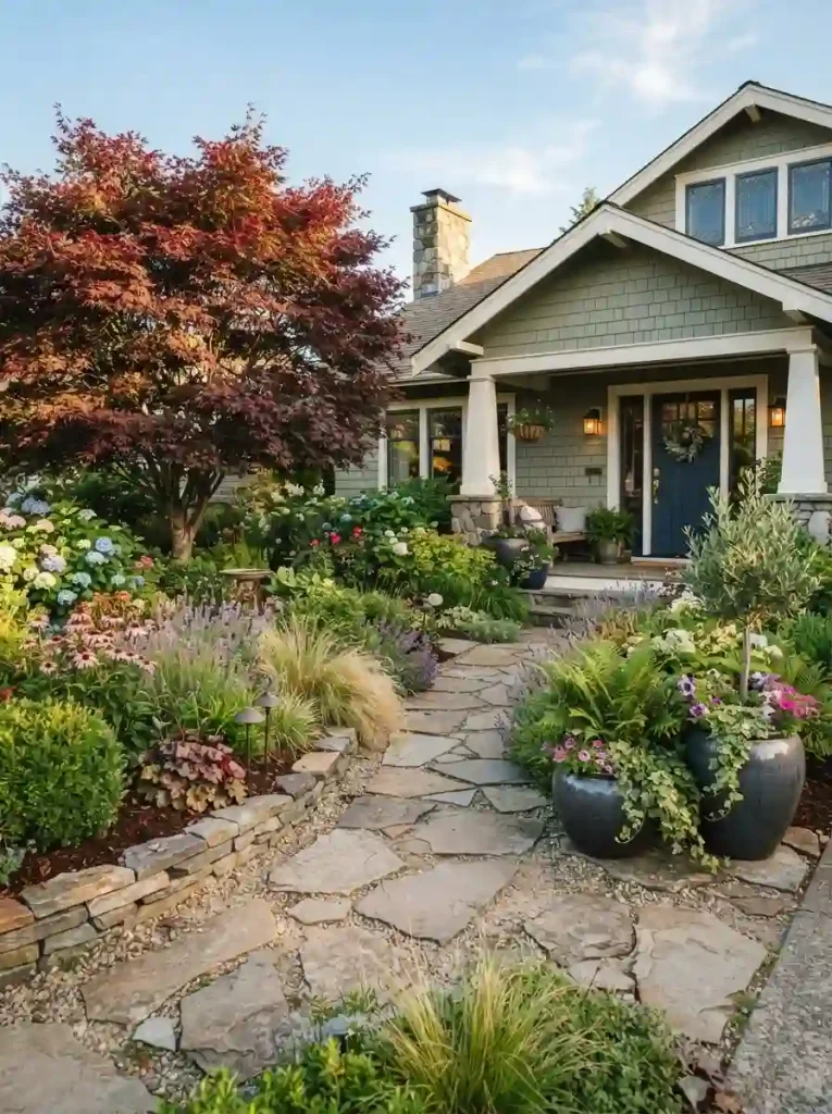 21. Create a Signature Front Garden That Reflects Your Home