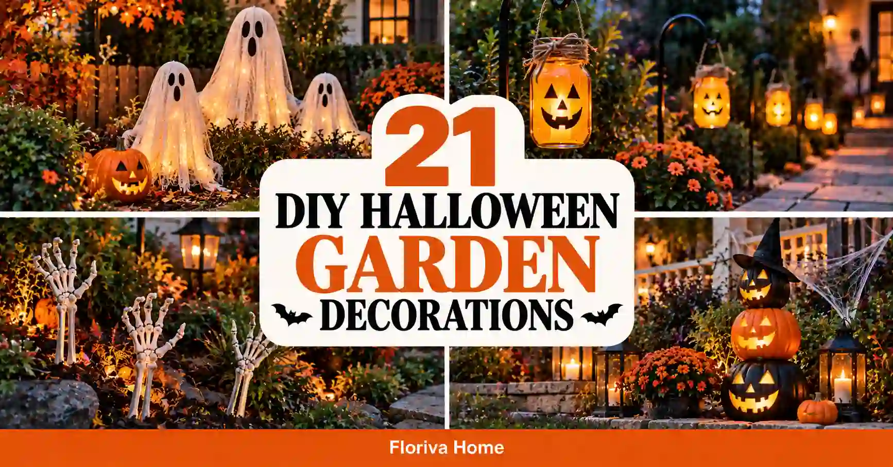 DIY Halloween Garden Decorations