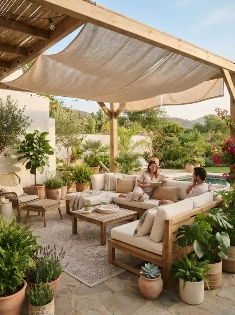21. Hang a Lightweight Outdoor Canopy