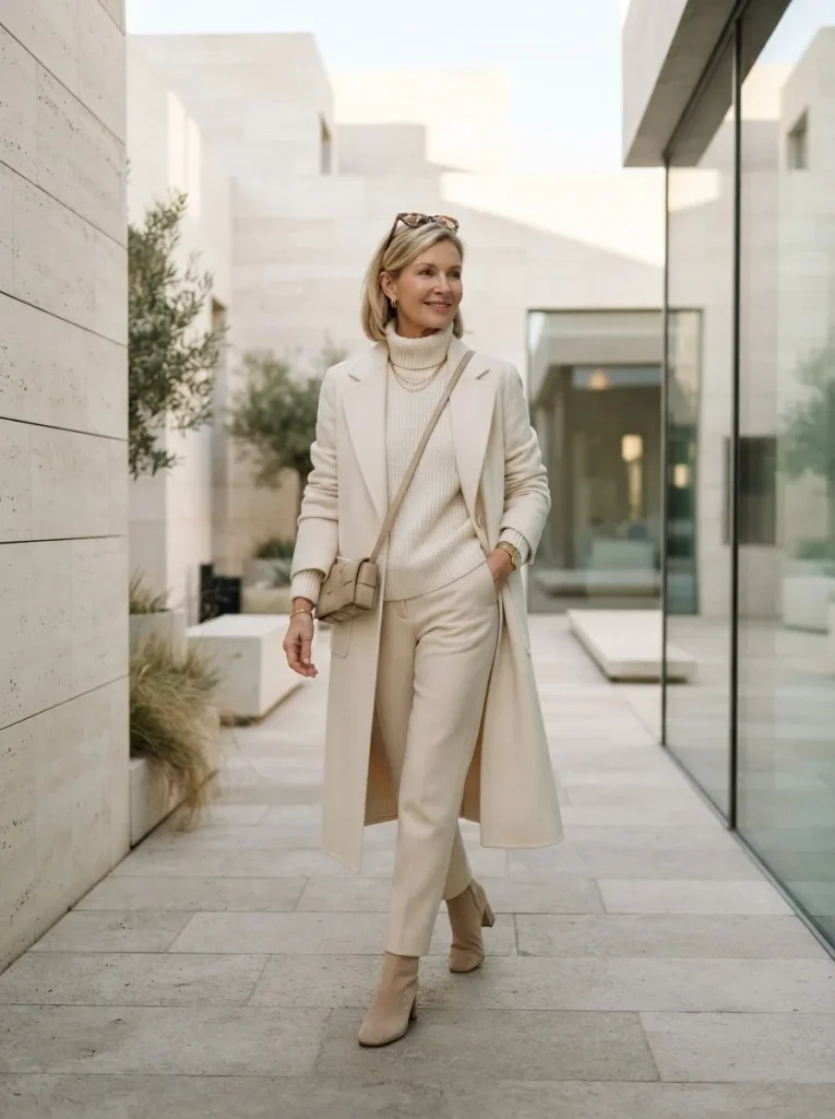 21. Monochrome Cream Winter Layers