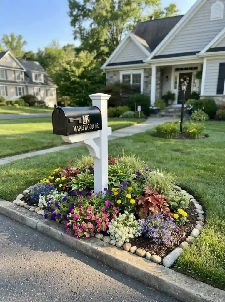 22. Add a charming mailbox garden