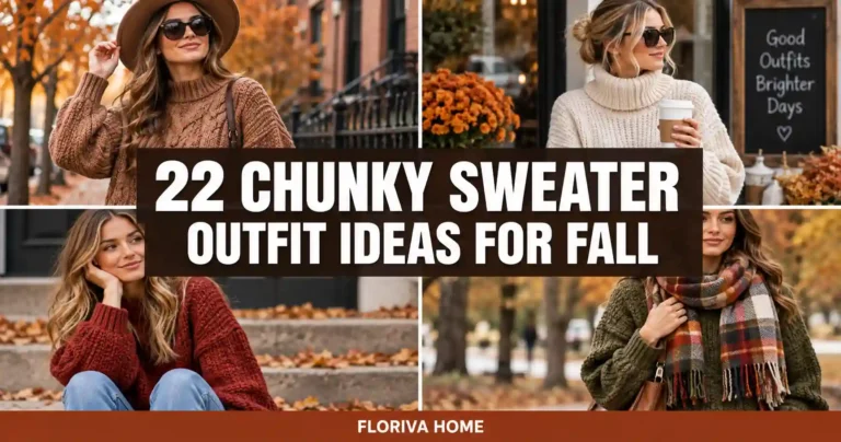 Chunky Sweater Outfit Ideas for Fall