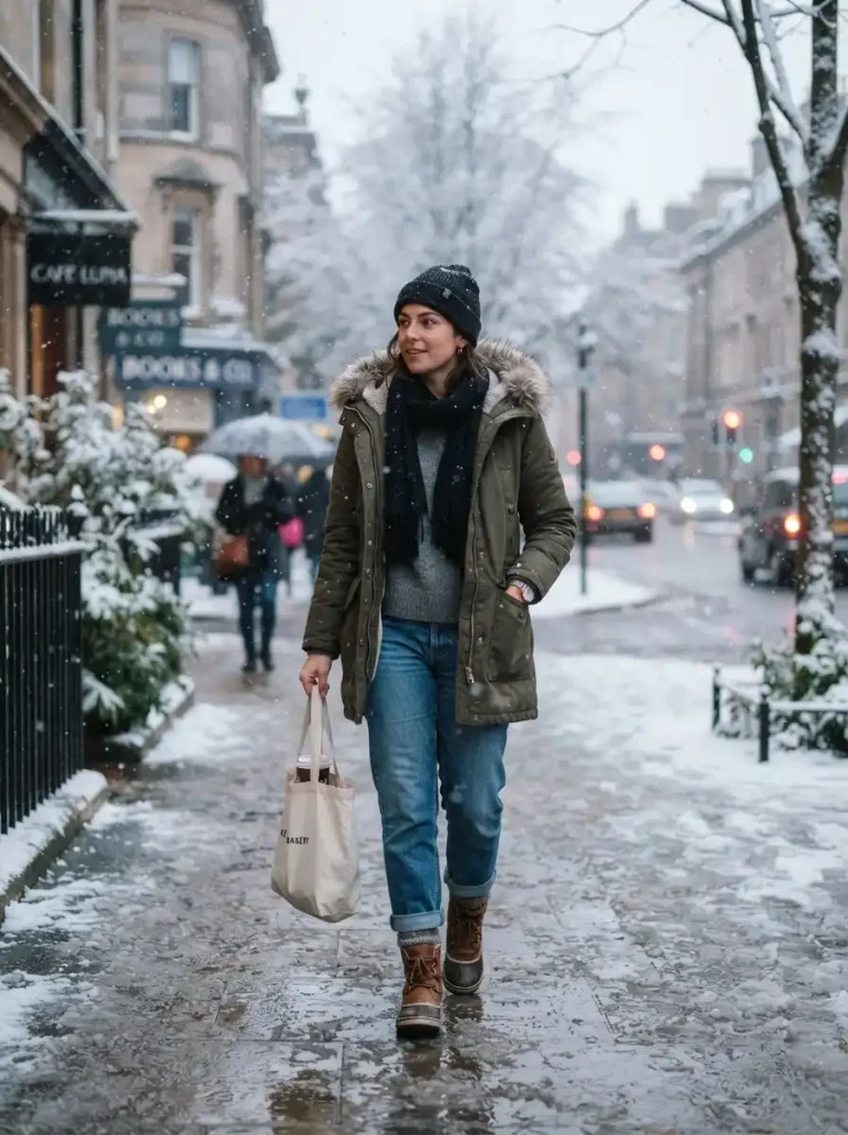 22. Classic Parka & Jeans