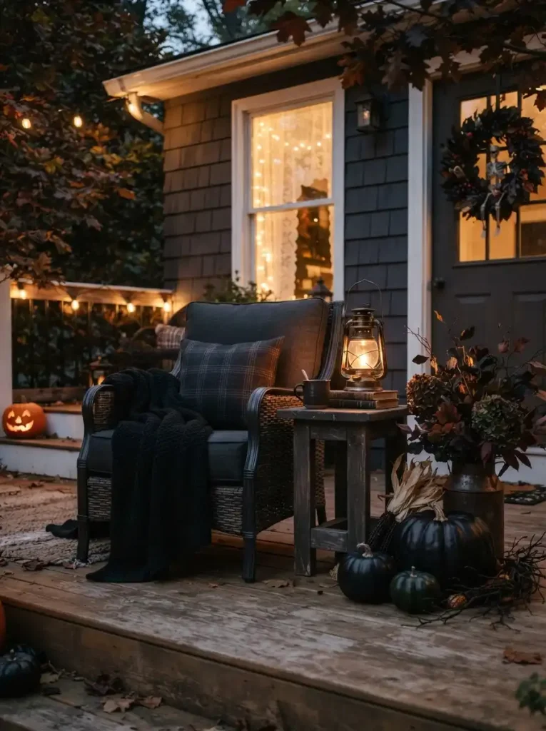 22. Dark Autumn Porch Seating