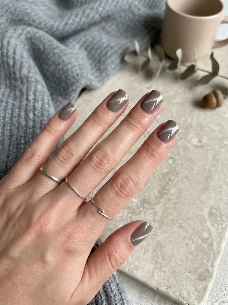 22. Taupe Silver Cat Eye