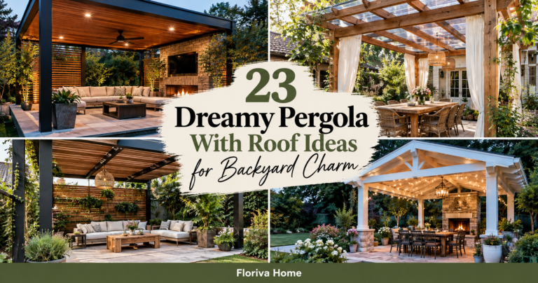 23 Dreamy Pergola With Roof Ideas for Backyard Charm