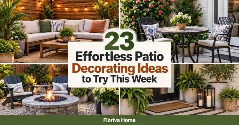 Effortless Patio Decorating Ideas to Try This Week