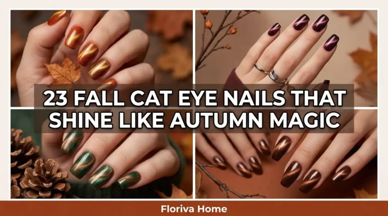 Fall Cat Eye Nails That Shine Like Autumn Magic