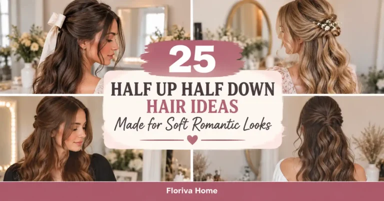 Half Up Half Down Hair Ideas Made for Soft Romantic Looks