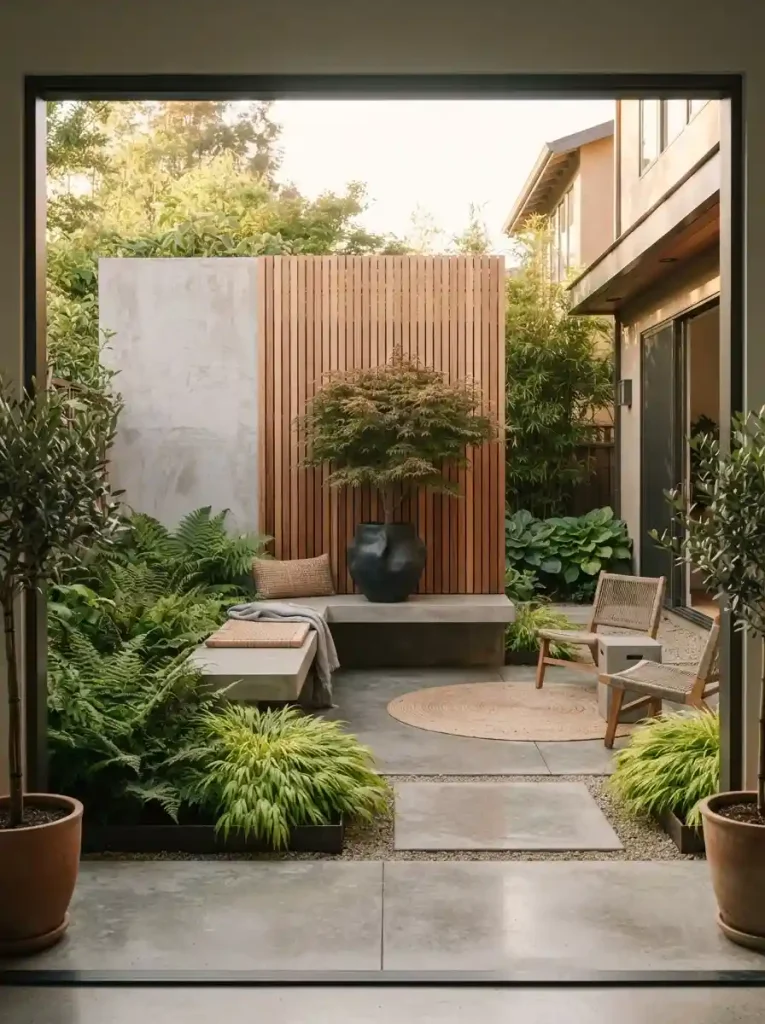 3. Add a Vertical Slat Privacy Wall