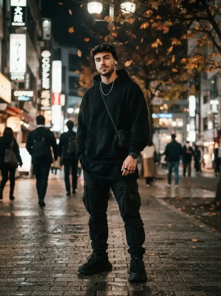 3. All-Black Streetwear