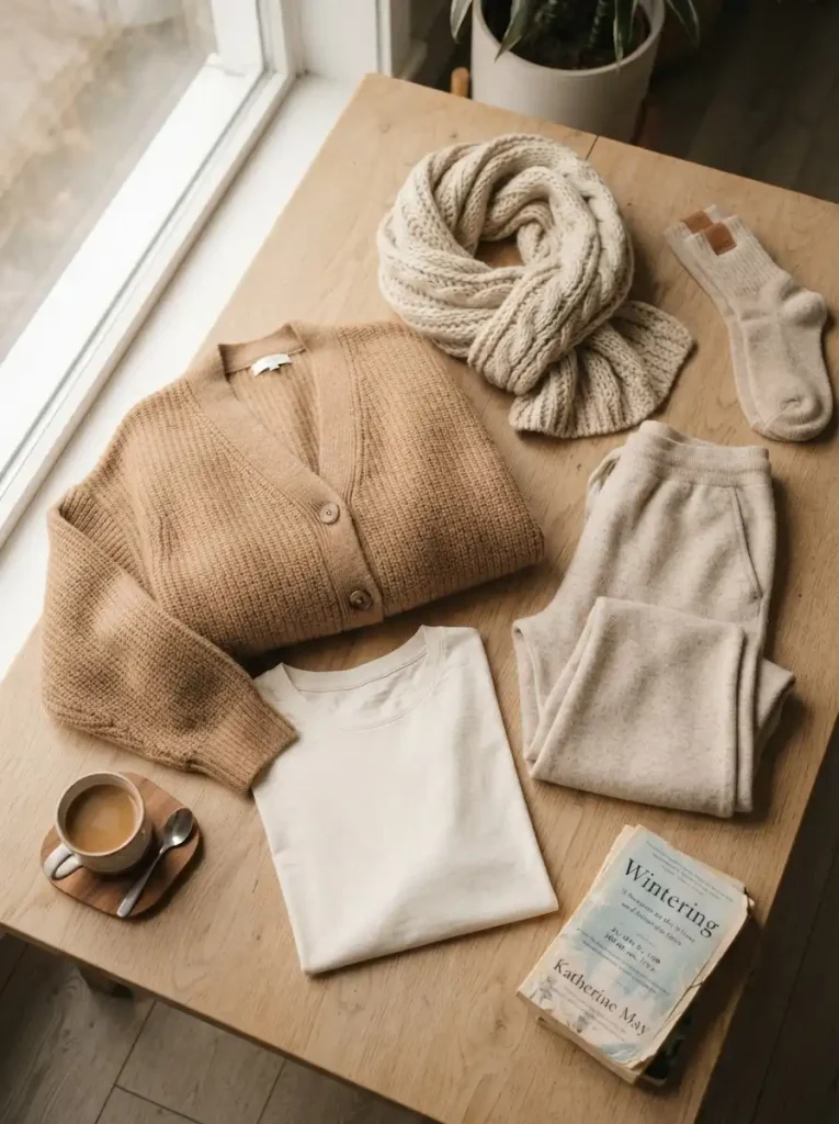 3. Chunky Cardigan Comfort