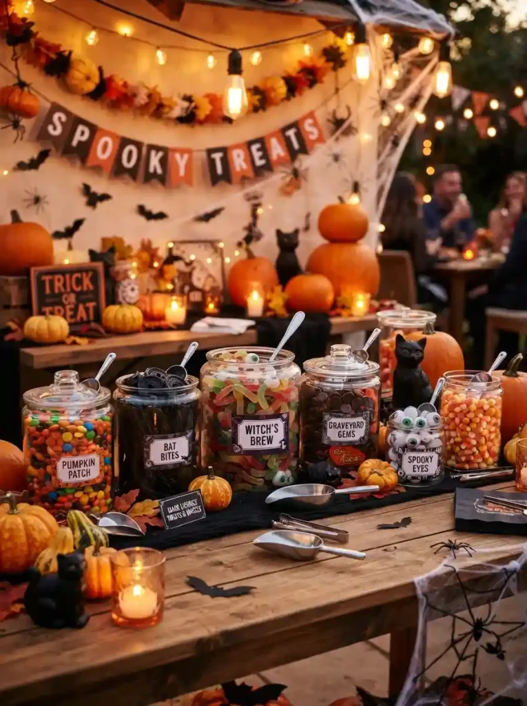 3. Halloween Candy Dessert Bar