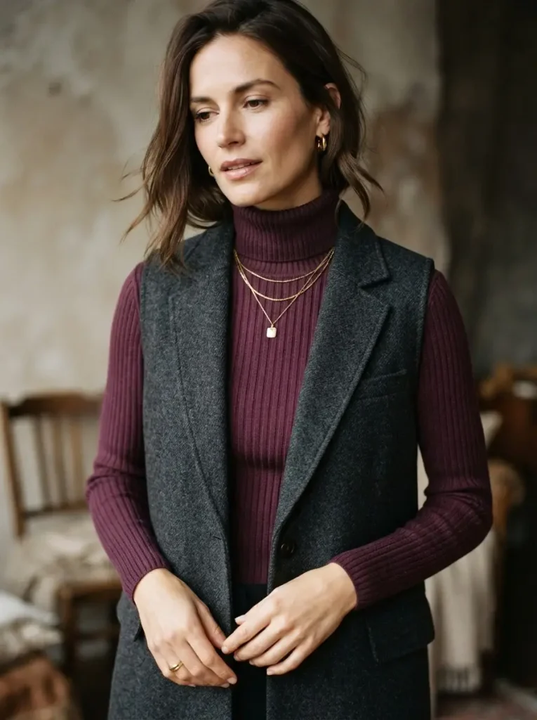 3. Smoked Plum Knit Layering