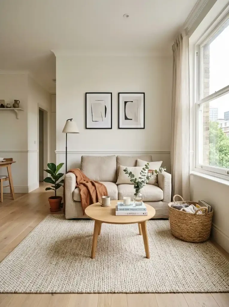 3. Use a Round Coffee Table to Improve Movement