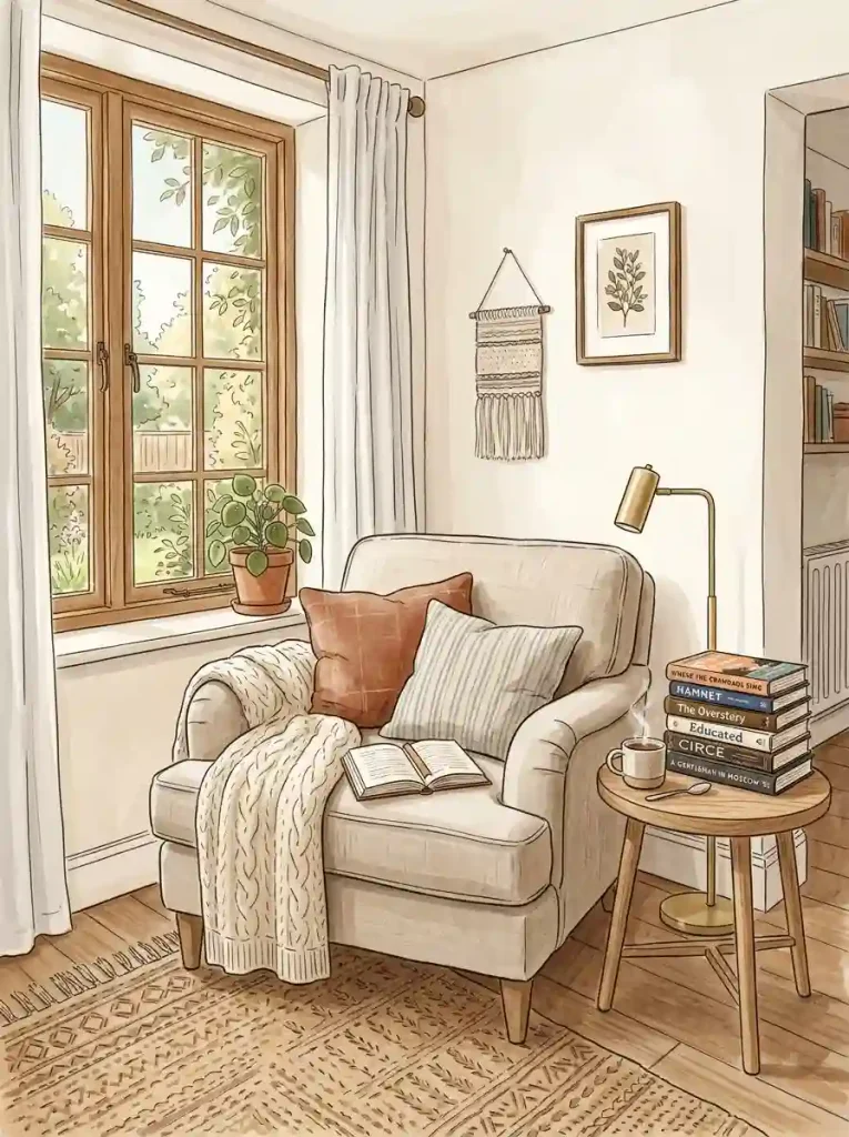 4. A Dedicated Reading Nook Corner
