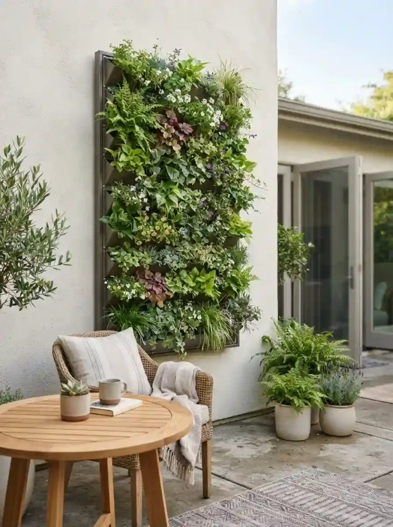 4. Add a Narrow Vertical Plant Wall