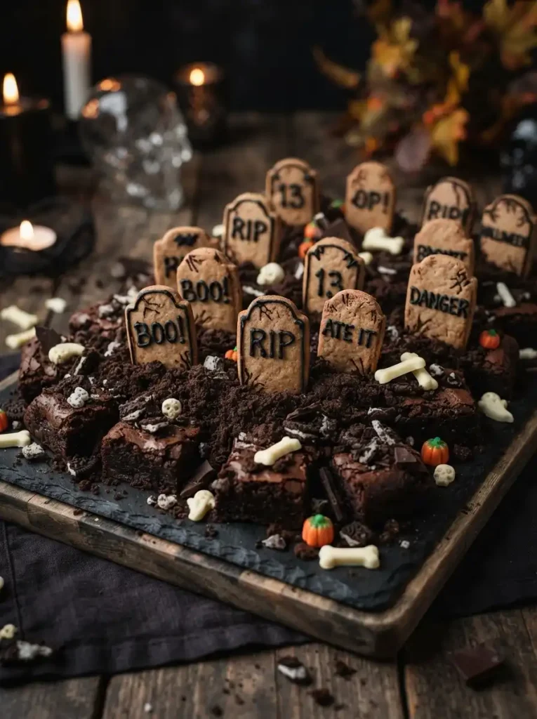 4. Chocolate Graveyard Brownie Board