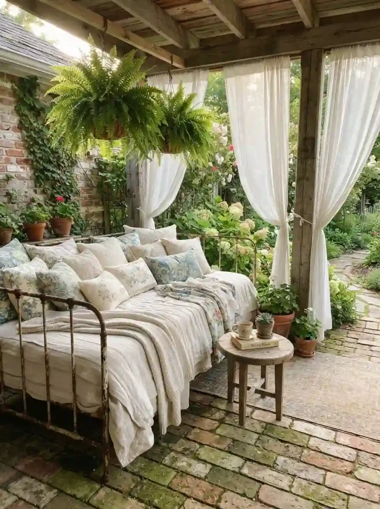 4. A dreamy outdoor daybed retreat