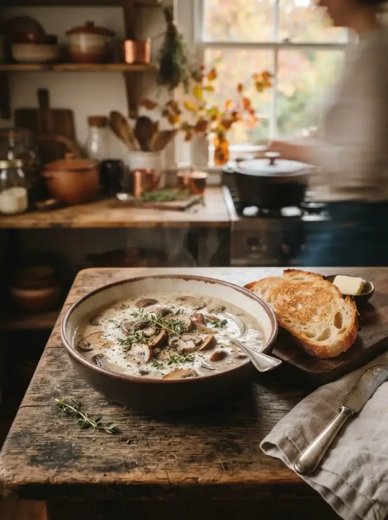 4. Easy Creamy Mushroom Soup