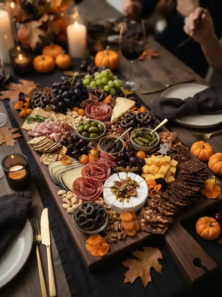 4. Halloween Cheese and Meat Board