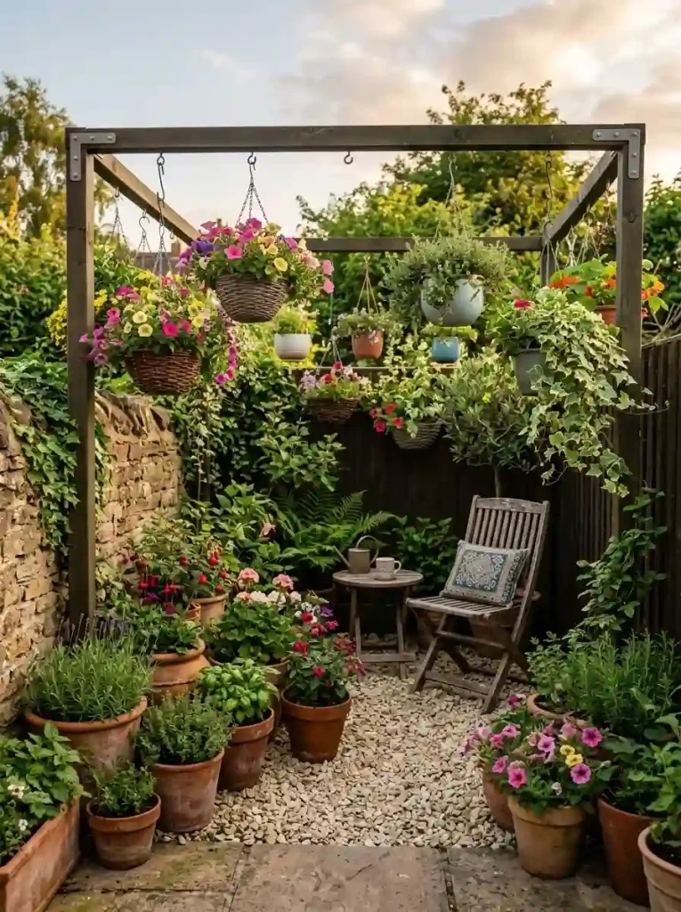4. Hang Plants Above the Patio
