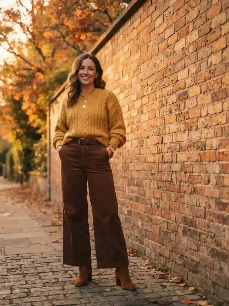 4. Mustard & Chocolate Brown