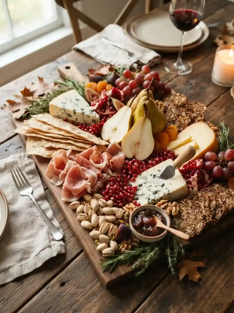 4. Pear and Pomegranate Autumn Board
