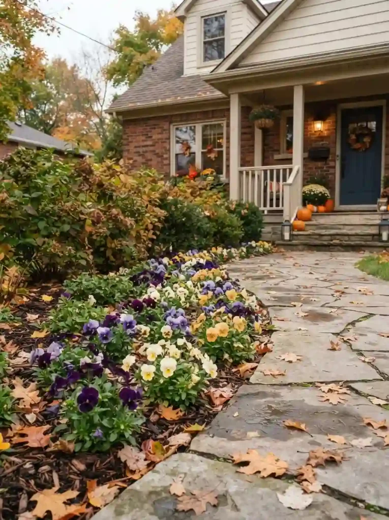 4. Plant a Small Patch of Fall Pansies