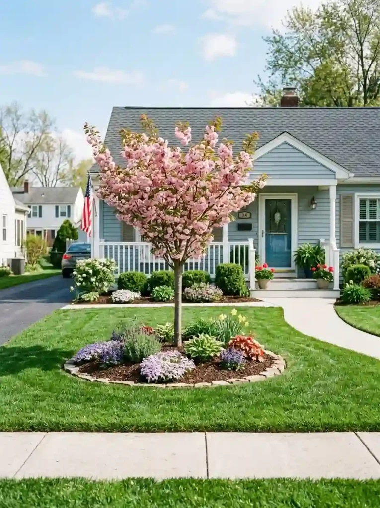 4. Plant a small ornamental tree as a focal point