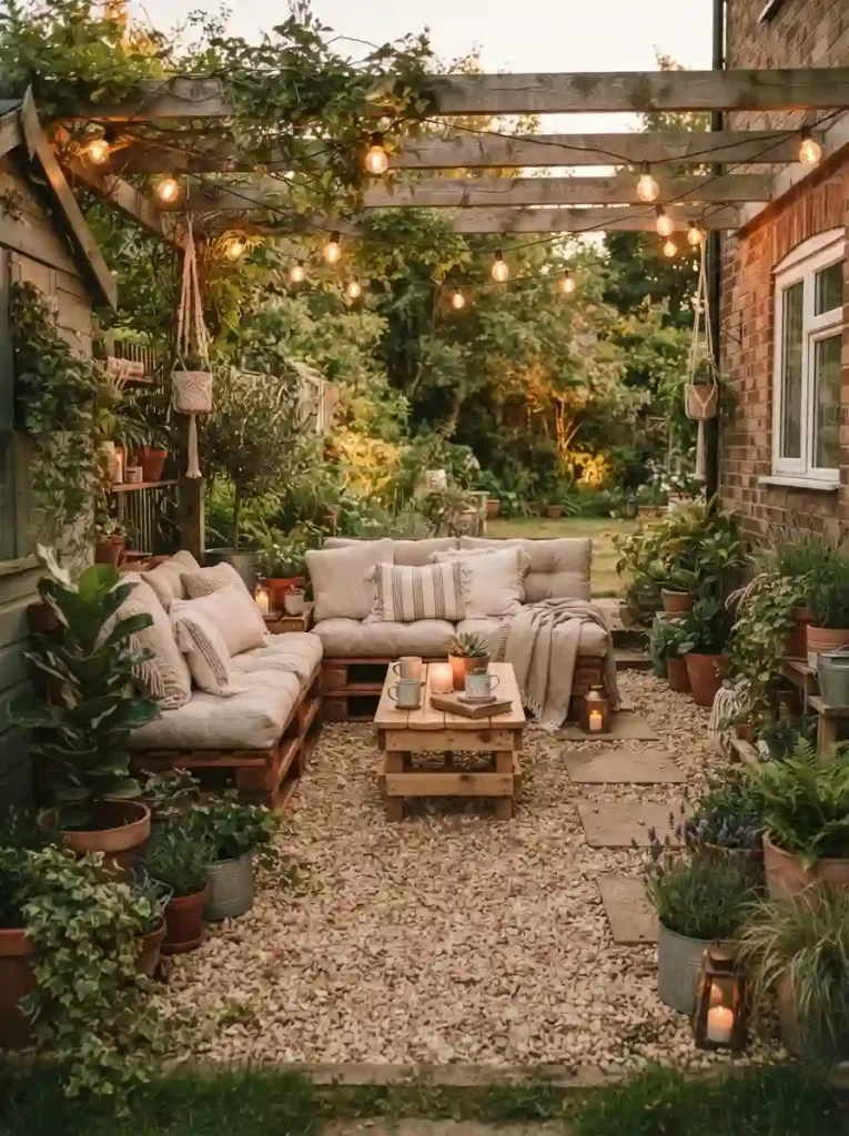 4. Use Pallets to Build Patio Seating
