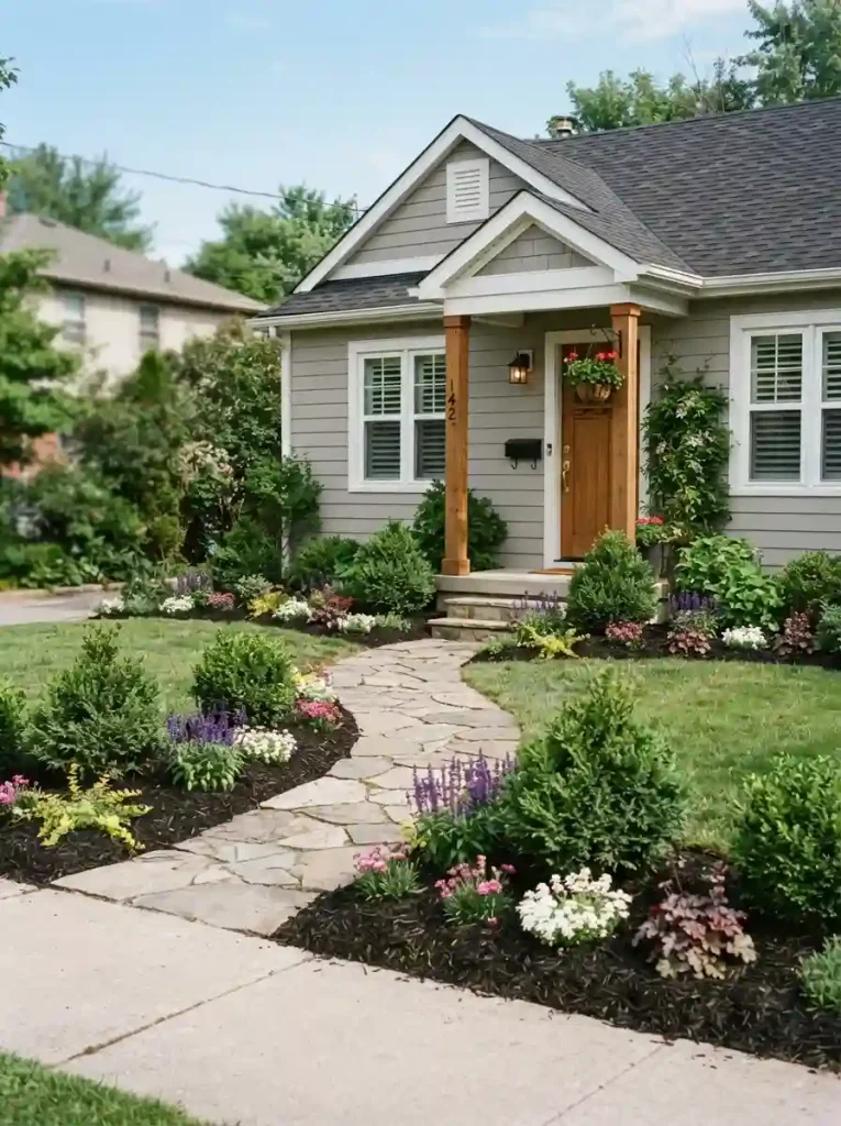 4. Use dwarf shrubs for year-round structure