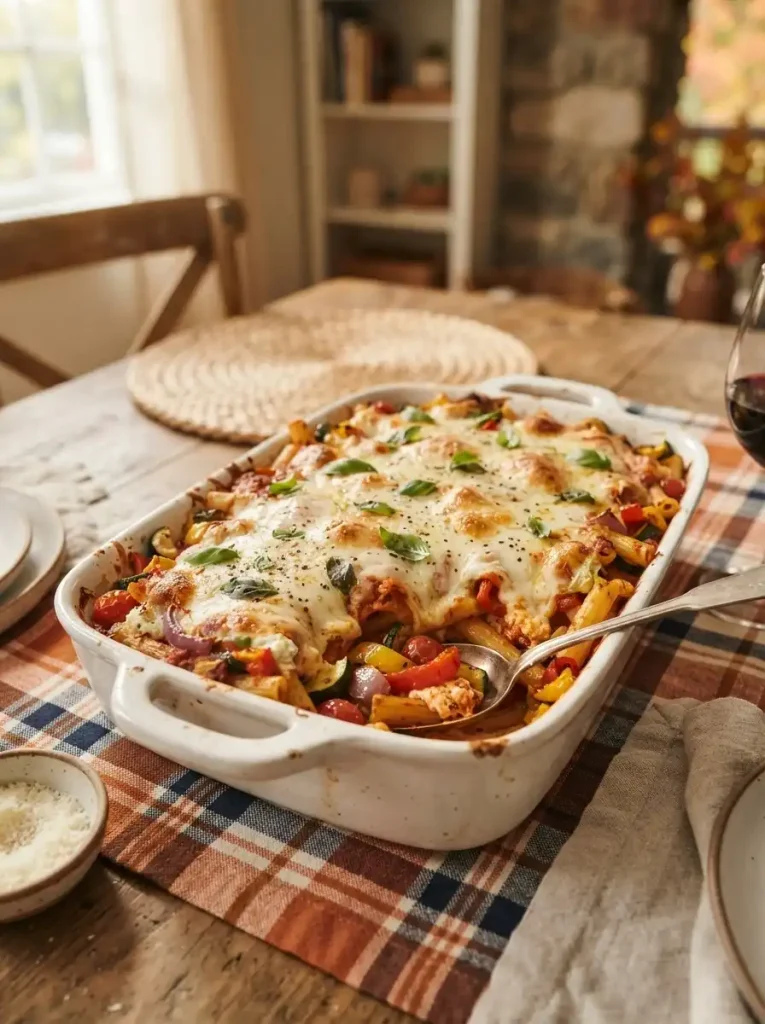 5. Baked Ziti with Roasted Vegetables
