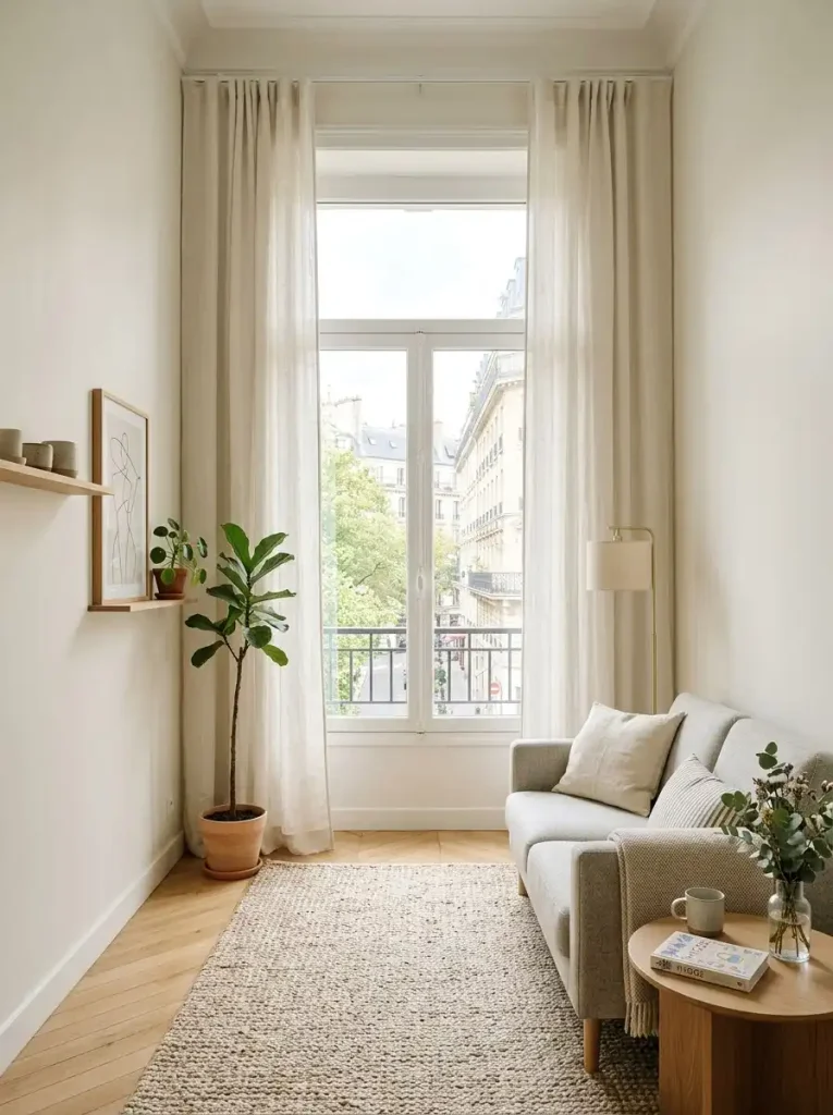 5. Make Curtains Hang From Ceiling to Floor