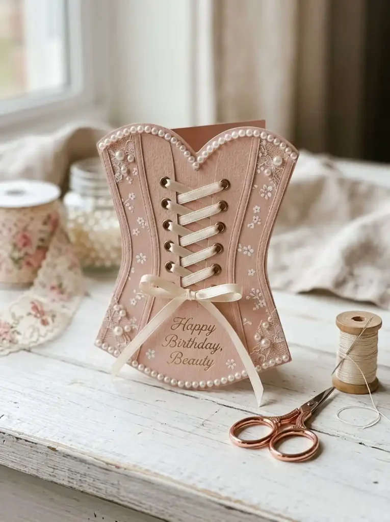 5. Mini Corset Card