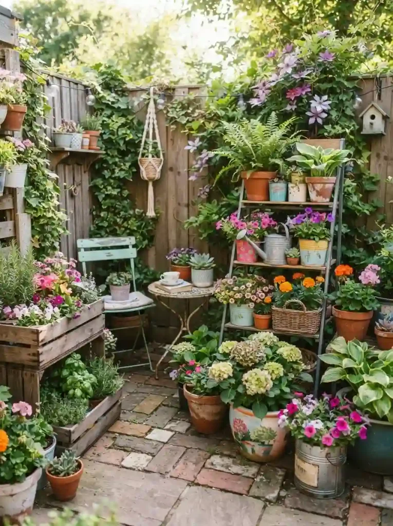 5. Refresh the backyard with inexpensive container plants