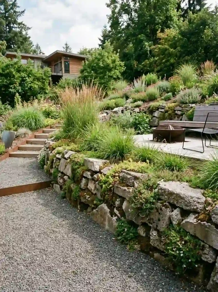 5. Turn Old Concrete Into a Garden Wall