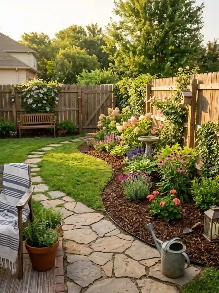 5. Use mulch to refresh tired landscaping without expensive plants