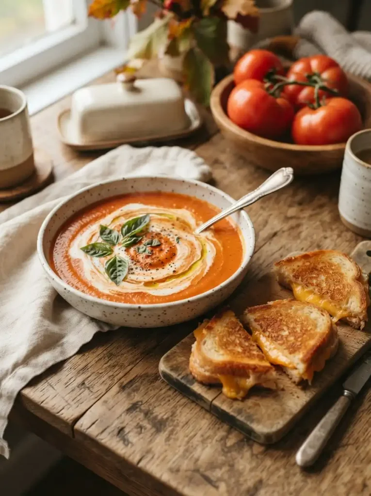 6. 30-Minute Tomato Basil Soup
