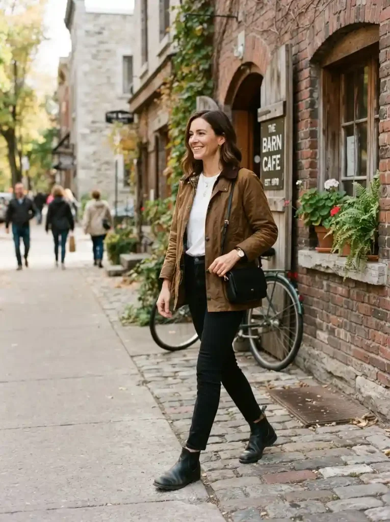 6. Barn Jacket With Black Jeans