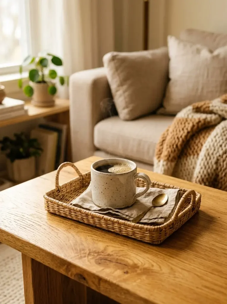 6. Warm Wood Tone Accents